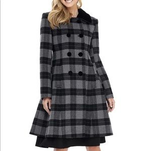 NWOT GMG plaid coat